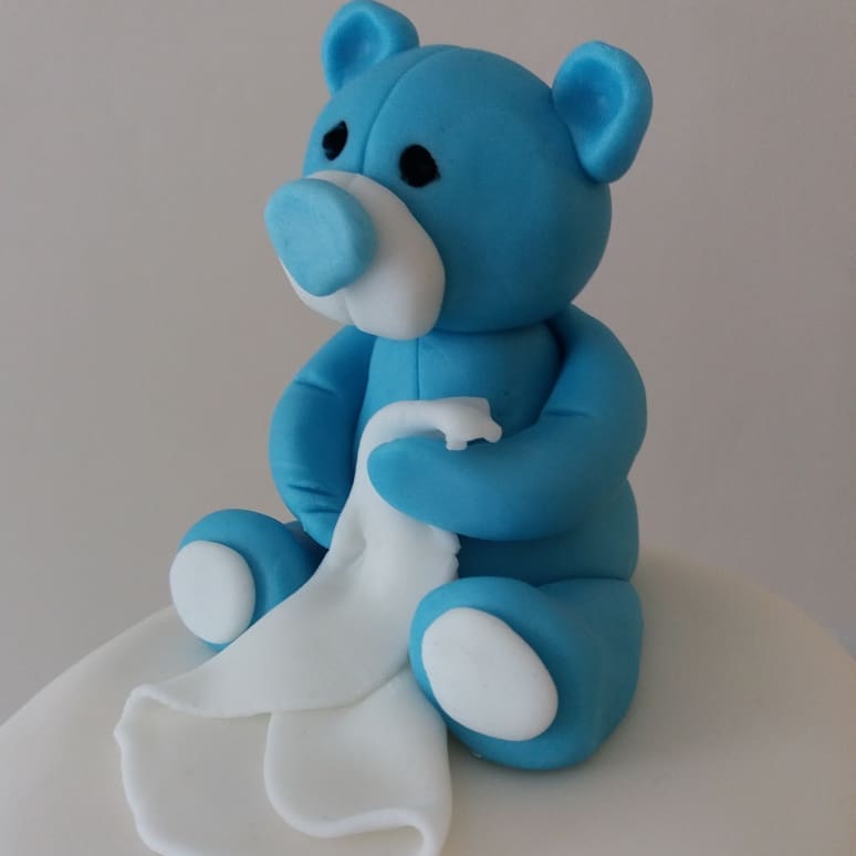 Teddy Bear Cake Topper - Ember & Bloom Designs